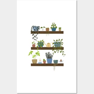 Houseplant Shelf Posters and Art